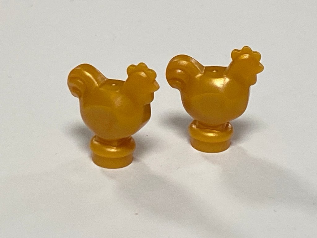 Partij Lego 2x nieuwe kip / chicken in diverse kleuren, Overige thema's, Lego, Nieuw, Ophalen of Verzenden