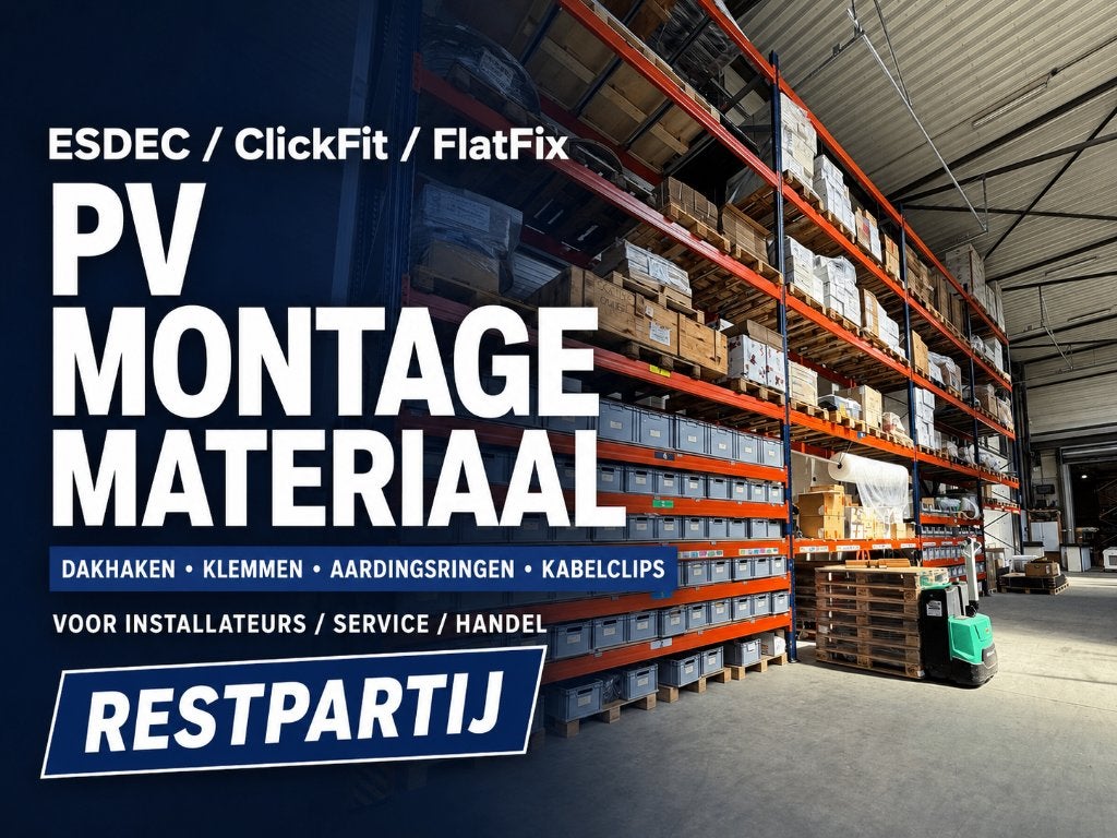 ESDEC ClickFit / FlatFix PV montagemateriaal restpartij, Doe-het-zelf en Verbouw, IJzerwaren en Bevestigingsmiddelen, Ophalen of Verzenden