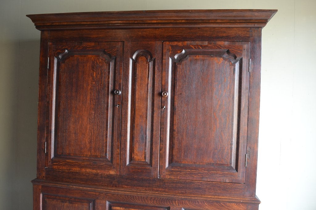 Prachtige antieke eiken houten kledingkast, garderobekast, Antiek en Kunst, Verzenden