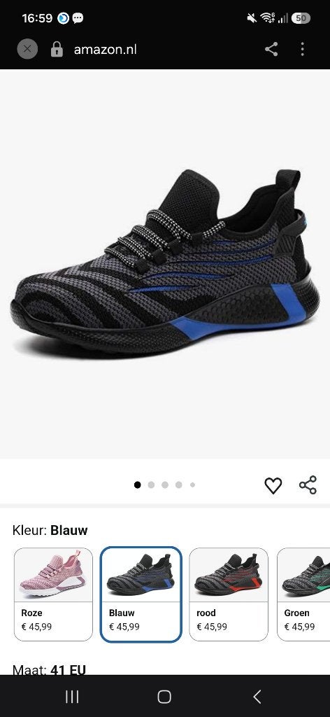 Werkschoenen Heren Veiligheidsschoenen, Zwart, Nieuw, Ophalen of Verzenden, Werkschoenen