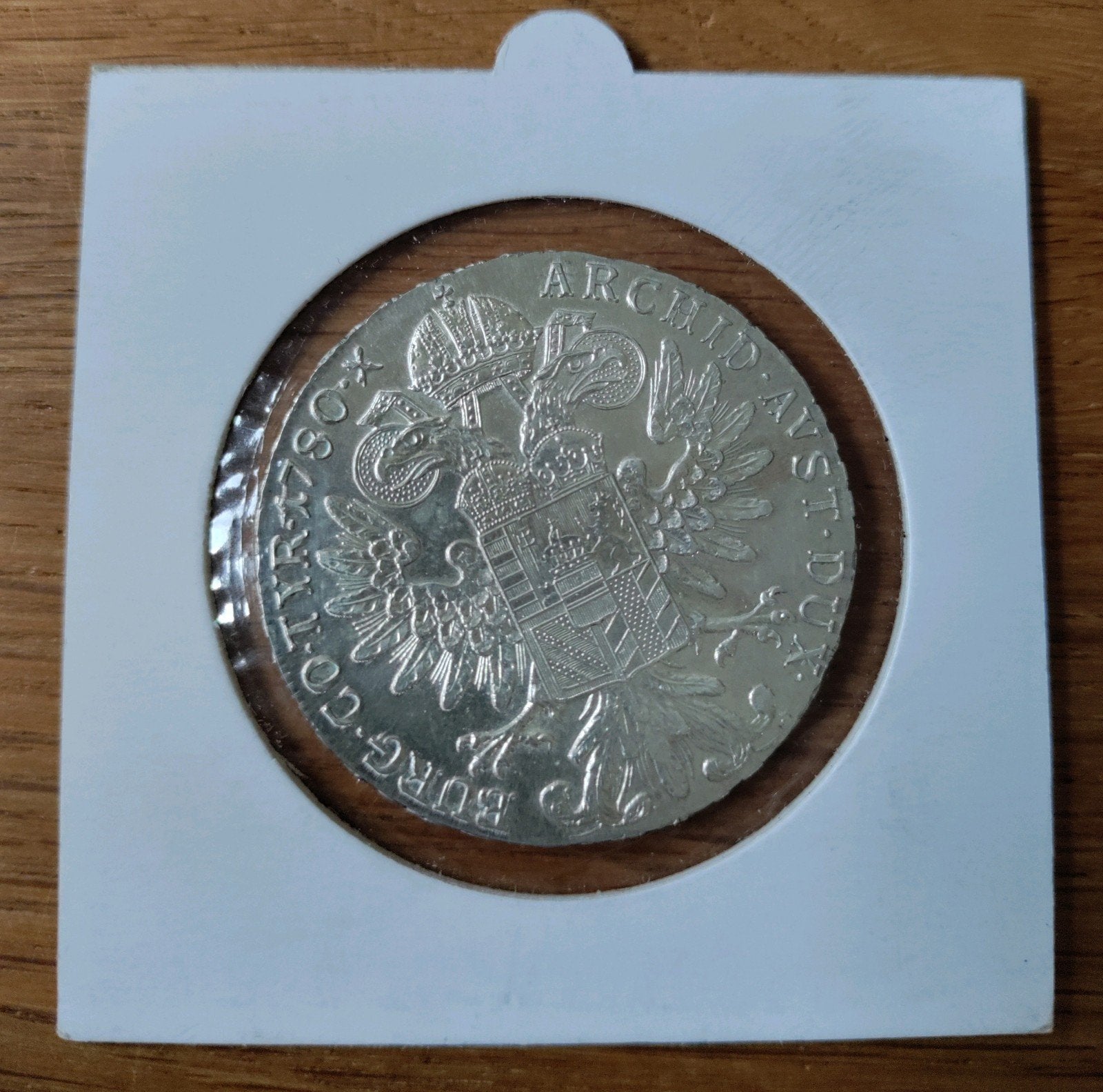 Zilveren Maria Theresia Thaler munt 1780 - 28+ gram, Ophalen of Verzenden, Overige landen, Losse munt, Zilver