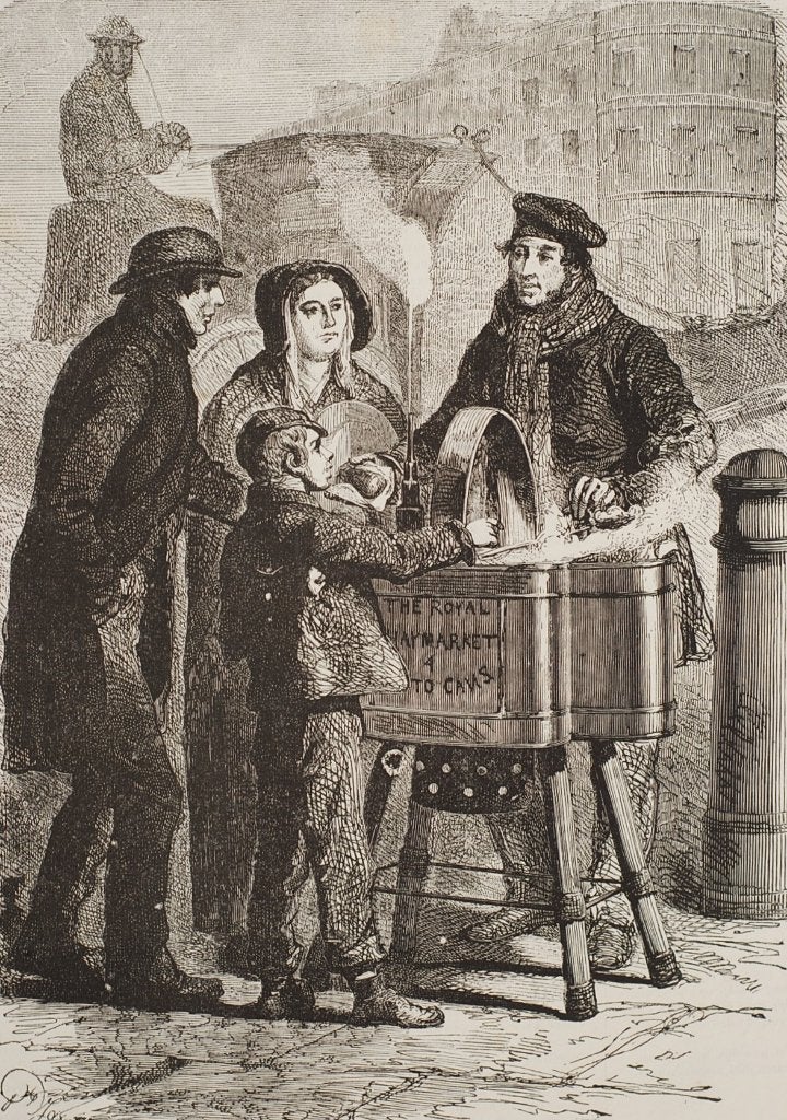 De koopman in gekookte aardappelen te Londen 1867 / 1868, Verzenden, Voor 1940, Zo goed als nieuw