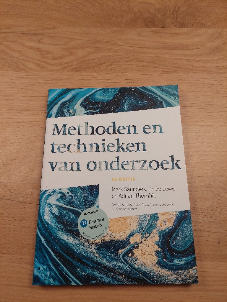 Methoden en technieken van onderzoek, Pearson, Zo goed als nieuw, Beta, HBO