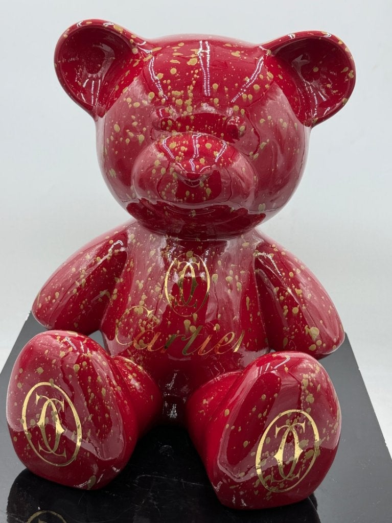 NAOR Teddy Cartier, Antiek en Kunst, Kunst | Designobjecten, Handgemaakt, Beeld, Ophalen of Verzenden, Rood