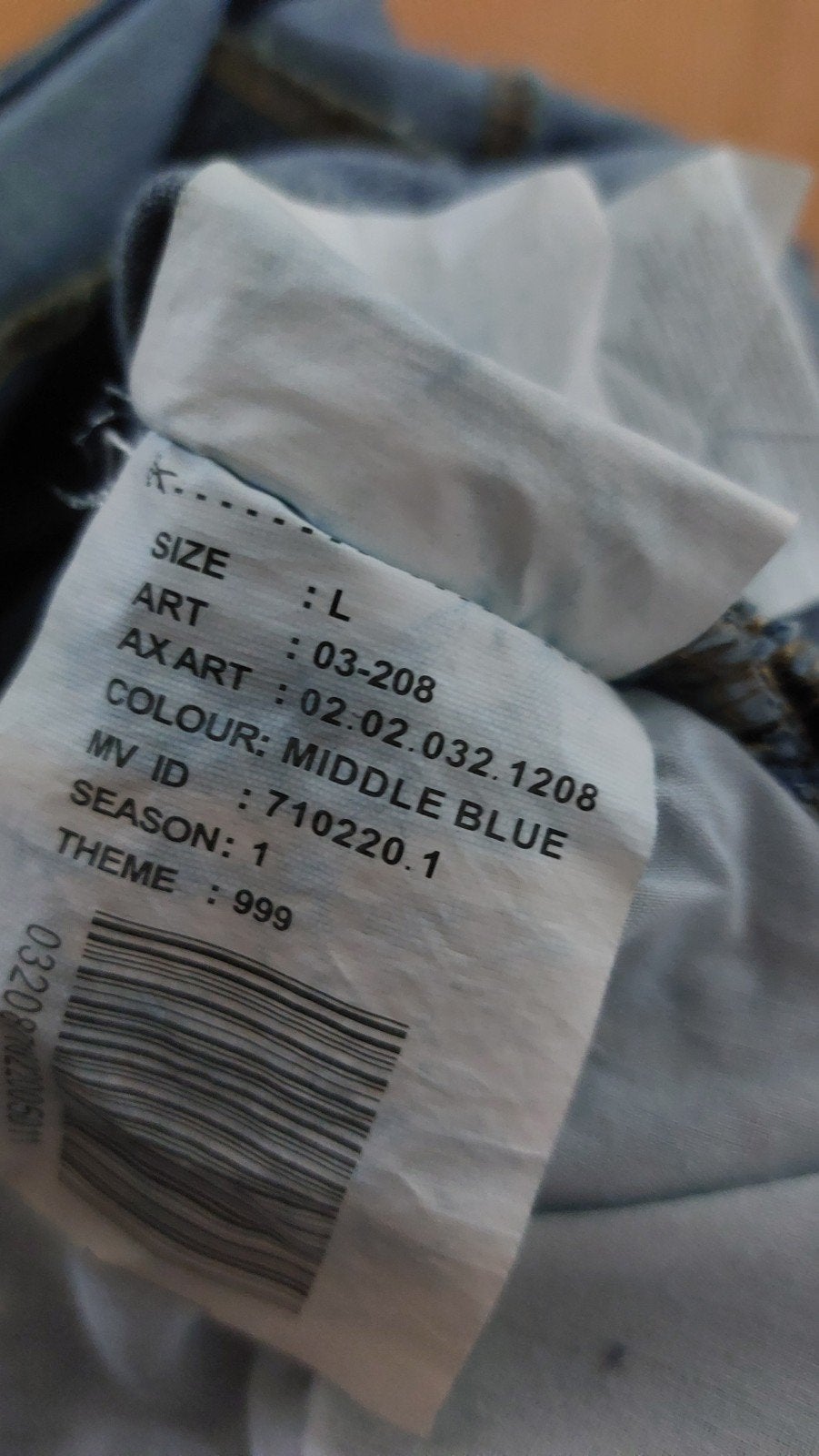 te koop tuin spijkerbroek mt L, Ophalen of Verzenden, Zo goed als nieuw, Blauw, W28 - W29 (confectie 36)