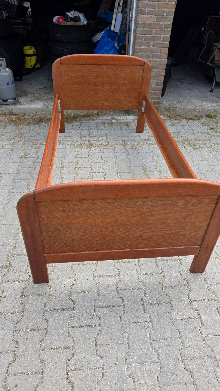 seniorenbed, Huis en Inrichting, Slaapkamer | Bedden, Ophalen, Eenpersoons, Bruin, 200 cm
