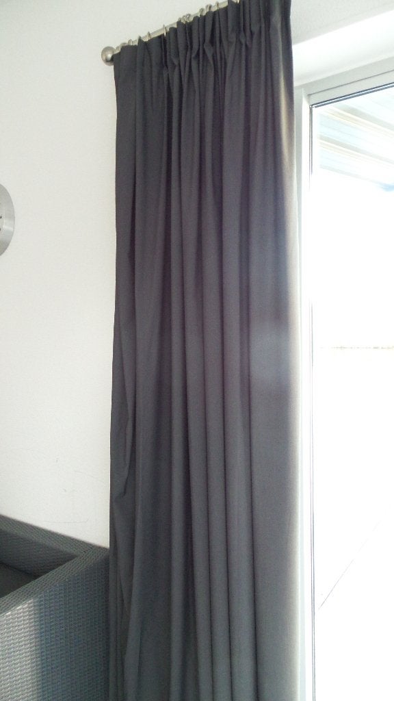 gordijnen spijkerblauw/grijs., Ophalen, Nieuw, Grijs