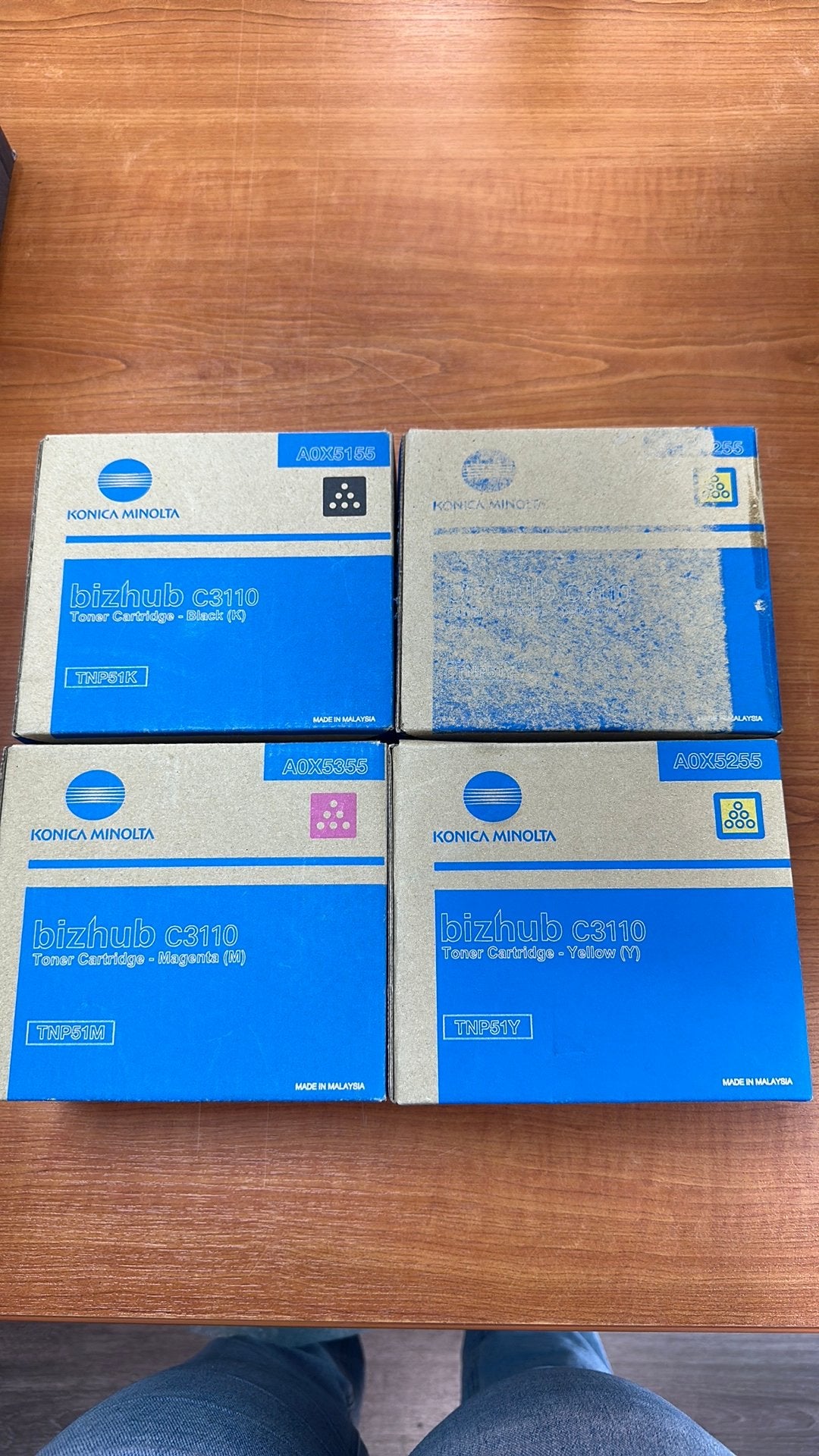 Konica minolta toners, Ophalen