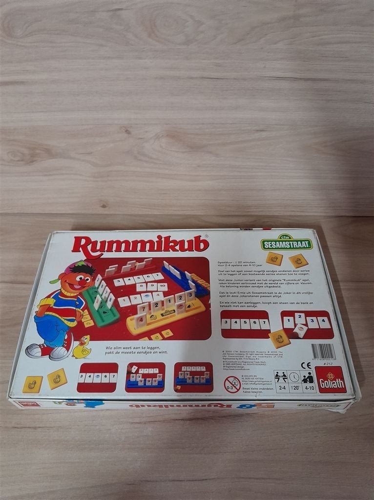 rummikub sesamstraat - s5094, Verzenden, Zo goed als nieuw