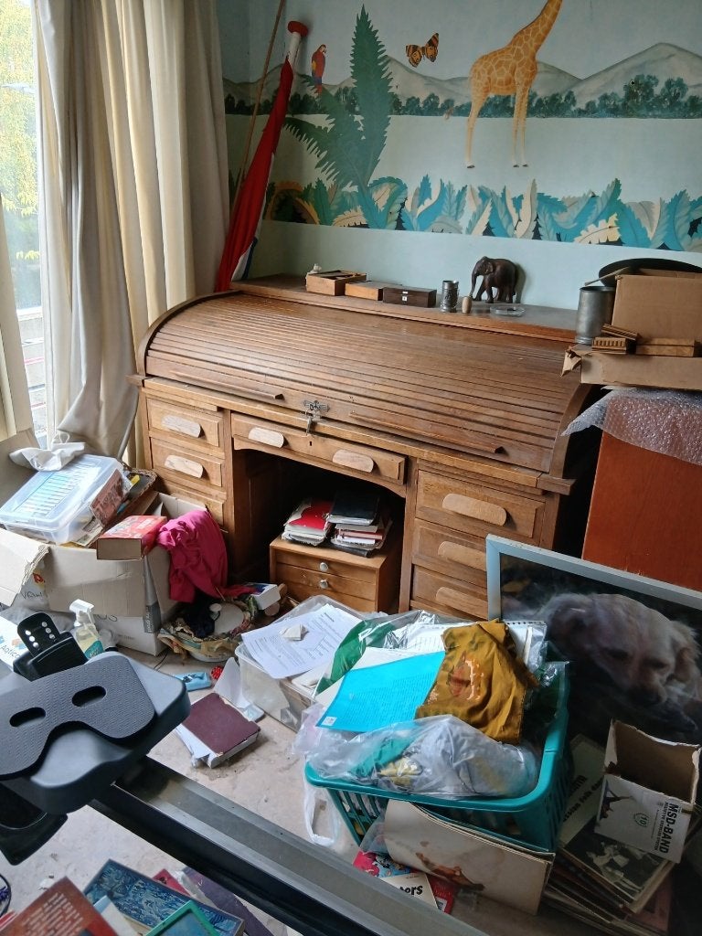 cilinderbureau rolburo, Ophalen