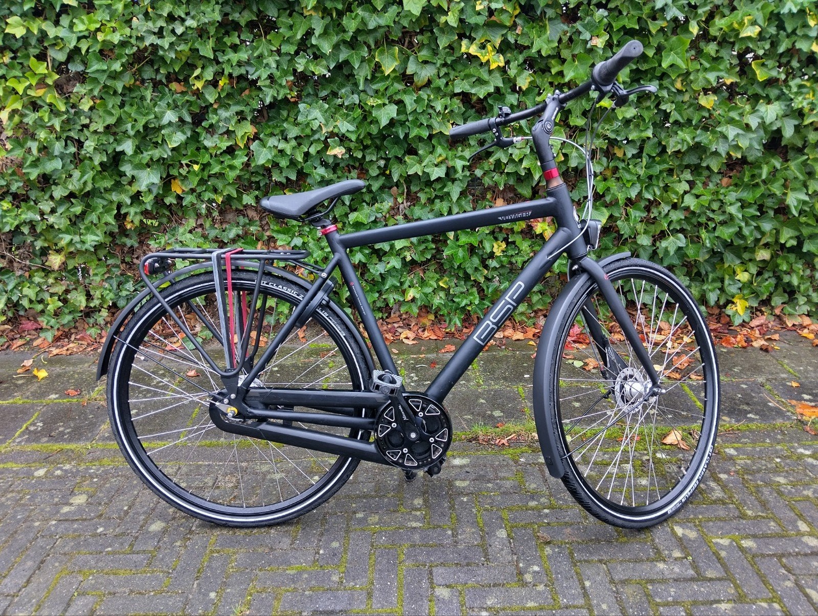 Bsp Voyager, mat zwart, jongensfiets, schoolfiets, Gebruikt, Versnellingen, Ophalen, Overige merken