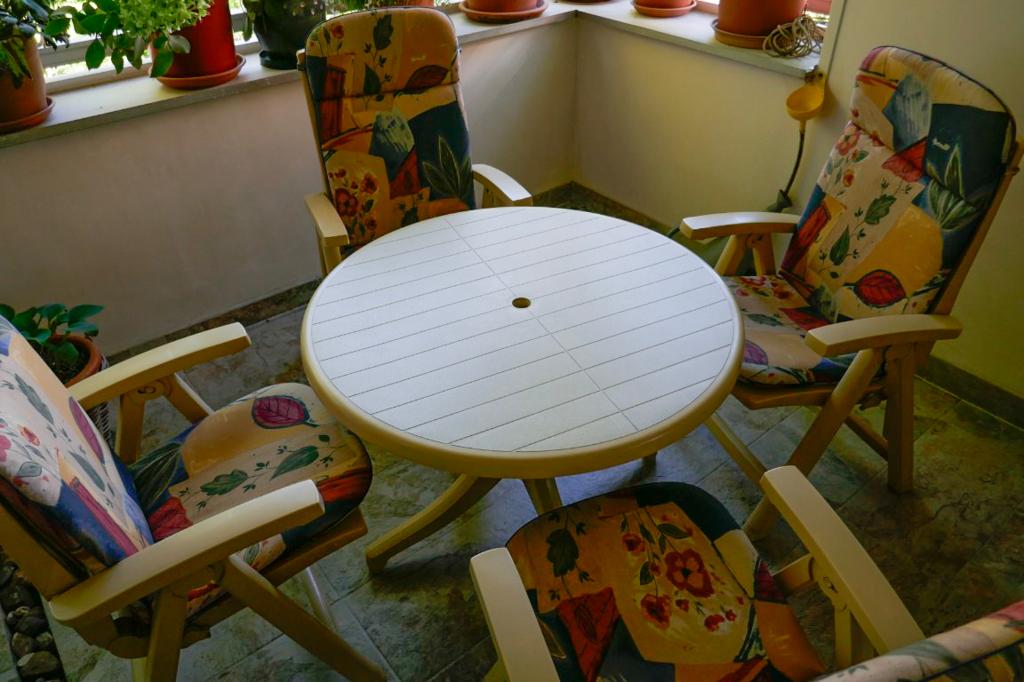 Hartman Prestige Selection Tuinset met 4 inklapbare stoelen, Tuin en Terras, Tuinsets en Loungesets, Ophalen, 4 zitplaatsen, Kunststof