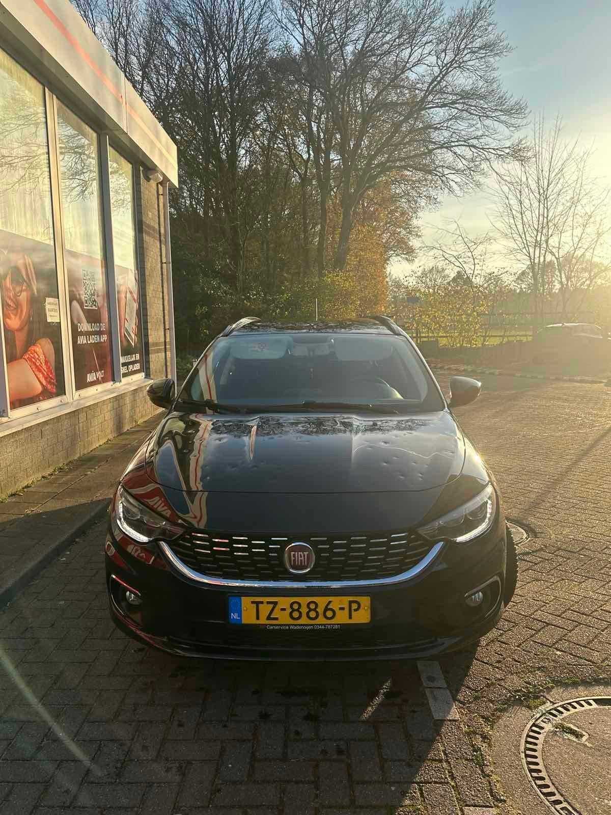 Fiat Tipo 1.6 Multijet 16V 120pk 2018 Zwart, Auto's, Voorwielaandrijving, 1295 kg, 4 cilinders, Zwart