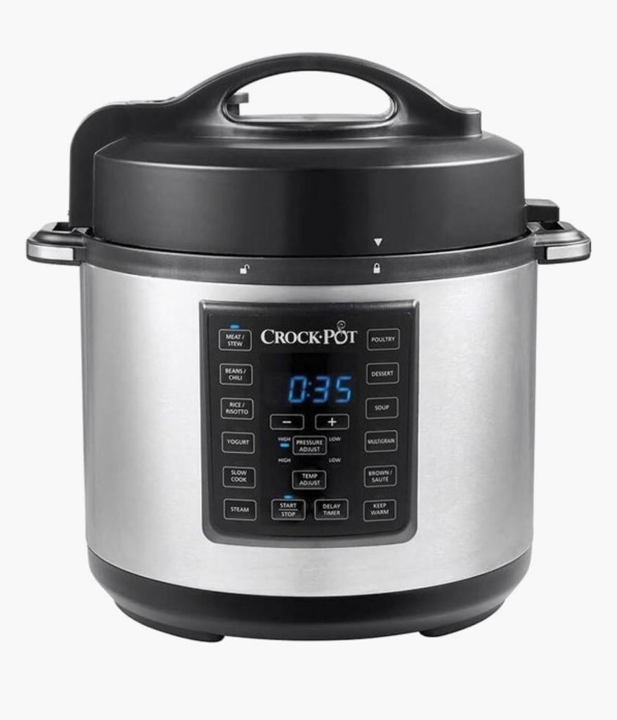 Crock-Pot Express Multicooker - Snelkookpan en Slowcooker, Witgoed en Apparatuur, Slowcookers, Ophalen of Verzenden, Timer, Gebruikt