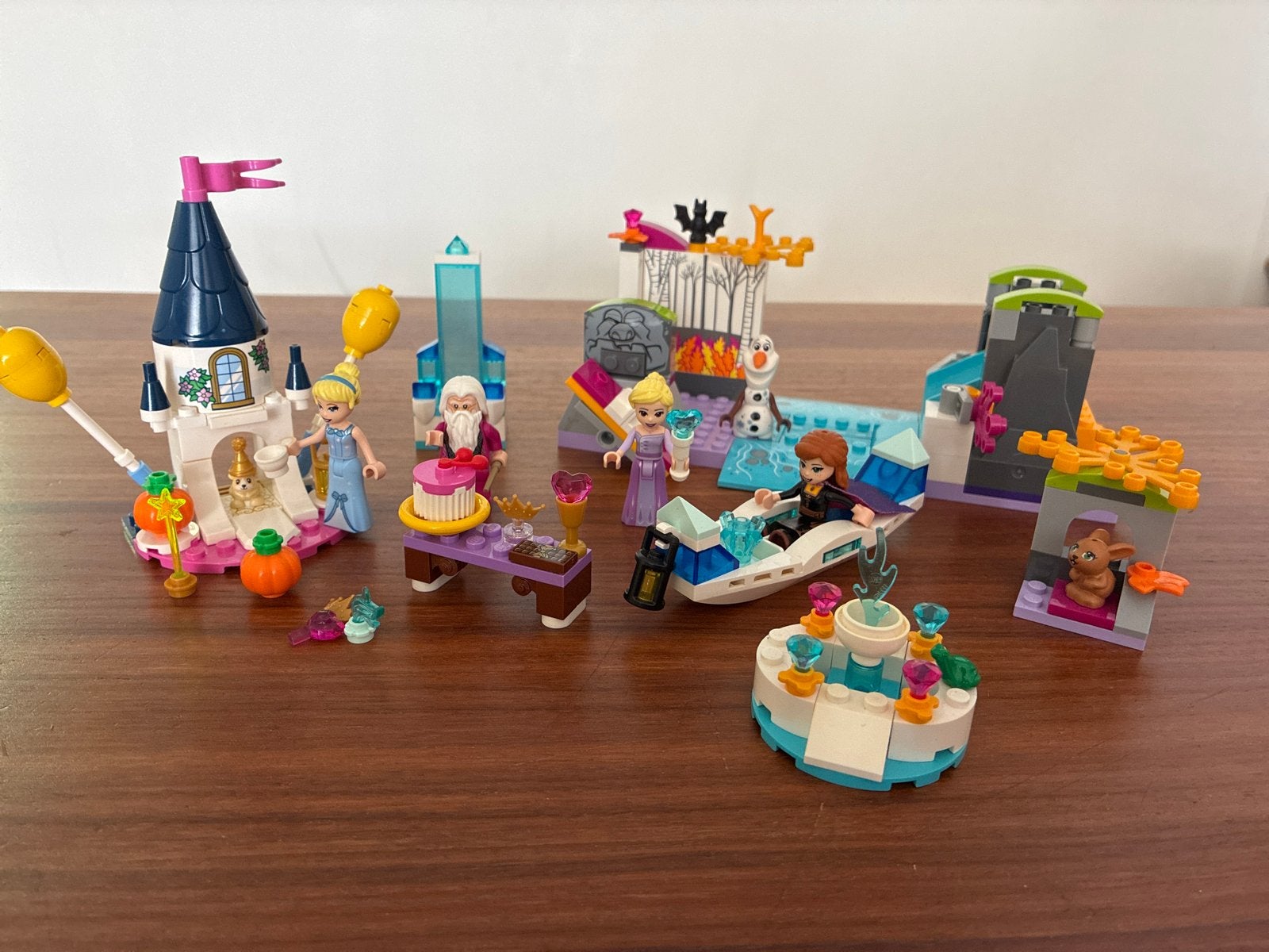 3 LEGO Disney Frozen II en Assepoester 41165, 30553 en 30554, Gebruikt, Lego, Ophalen of Verzenden, Disney