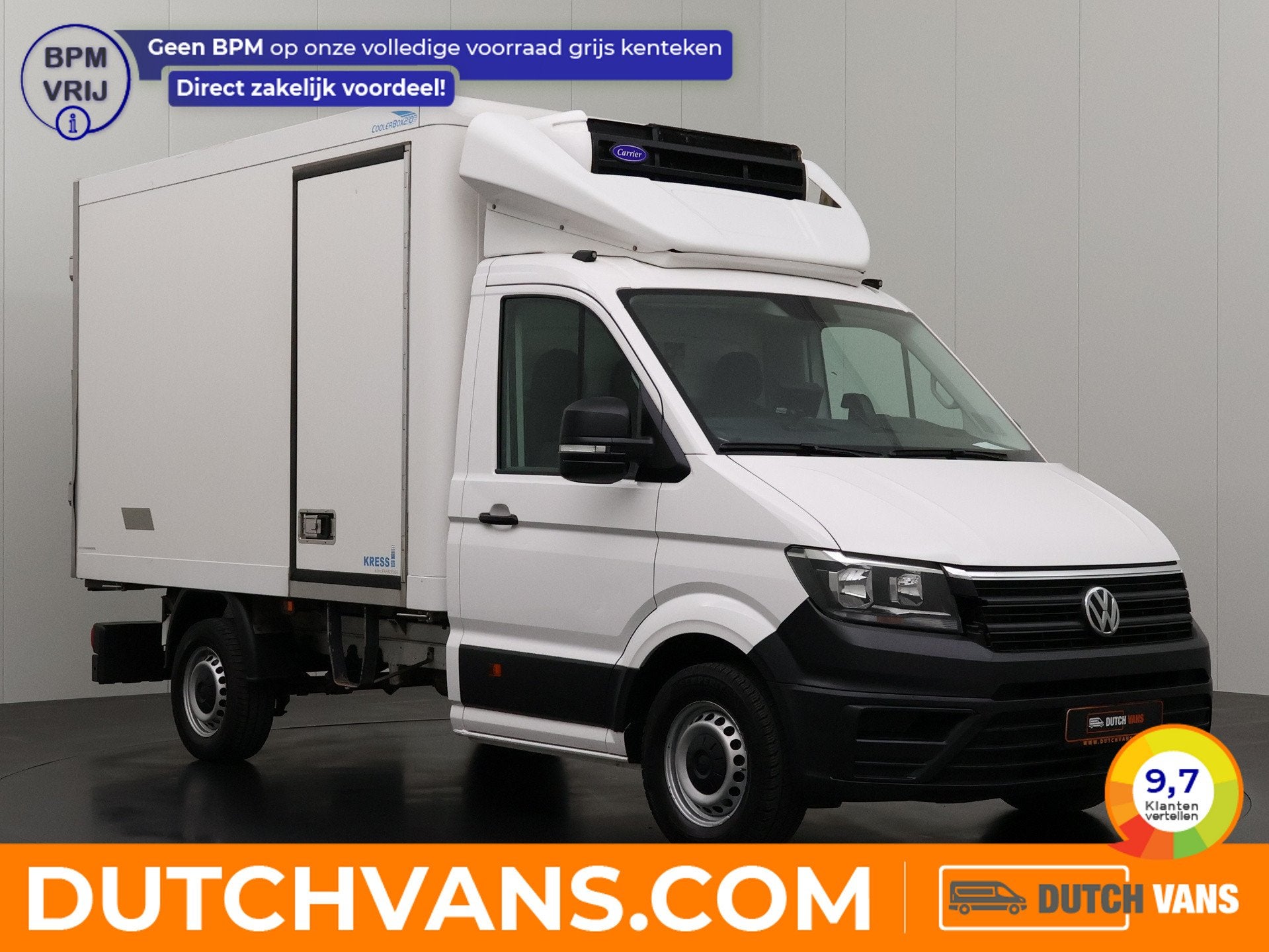 Volkswagen Crafter 2.0TDI 140PK Koel/Vries Bakwagen | Airco, Dealer onderhouden, Stof, Gebruikt, Zwart