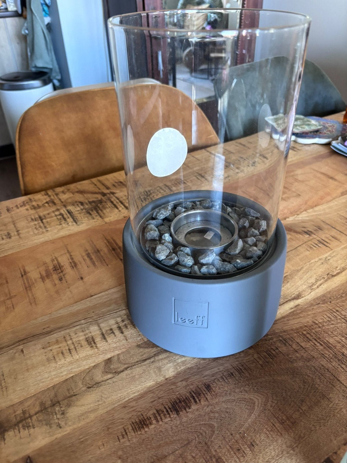 Terrasbrander Leeff met Bio-Ethanol, Ophalen, Zo goed als nieuw, Modern, Glas