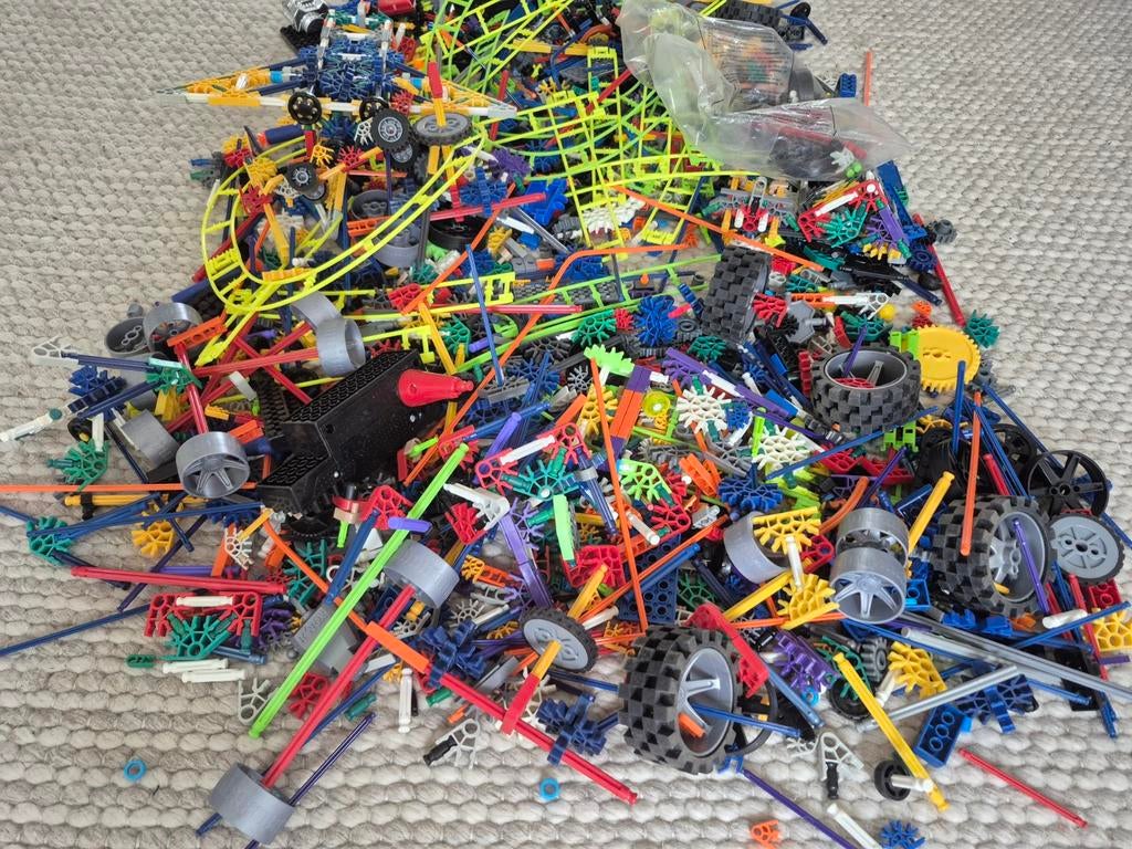 Grote partij K'nex bouwblokken en onderdelen, Ophalen of Verzenden, Gebruikt, K'nex