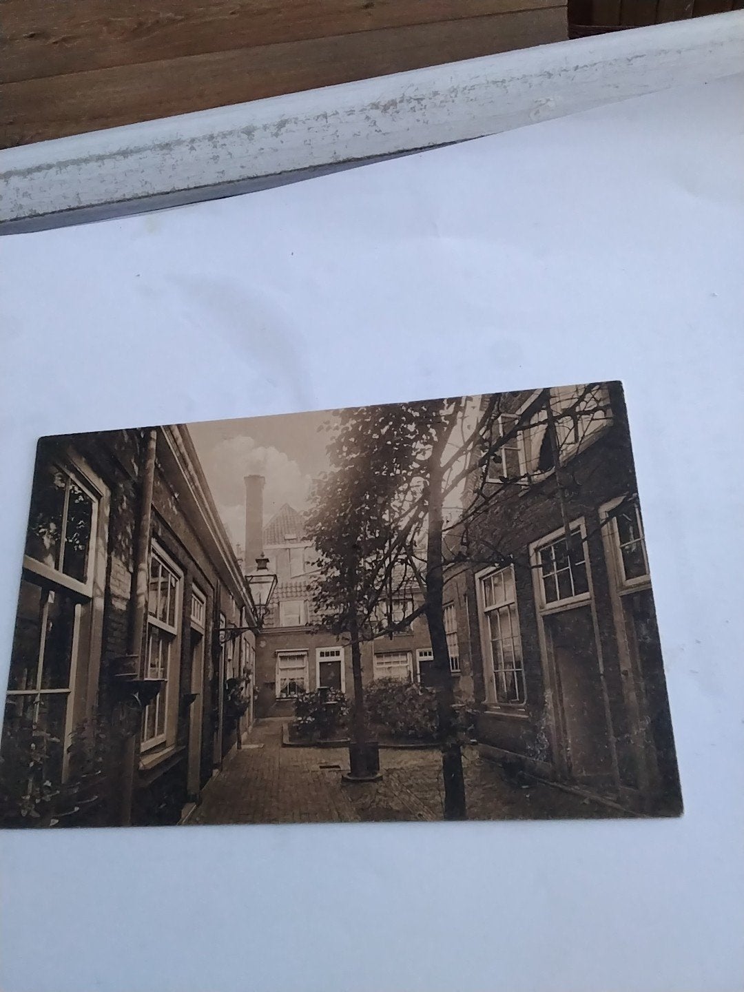Oude kaart Leiden: Jean Michelshof - Pieterskerkstraat, Ophalen of Verzenden, Voor 1920, Ongelopen, Zuid-Holland