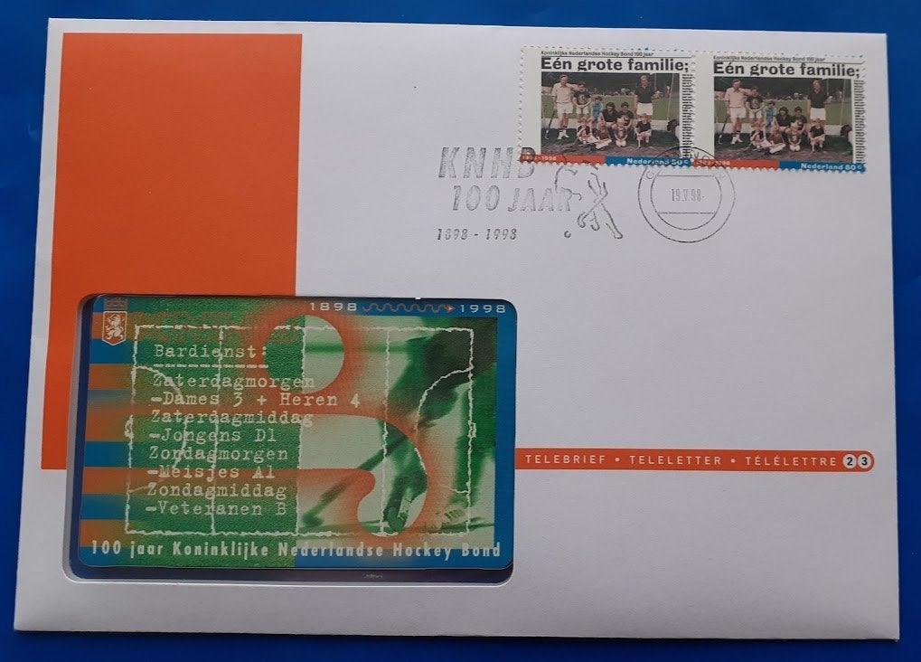 Telebrief 23 100 jaar Kon.Nederlandse Hockey Bond - 1999, Verzenden, Nederland