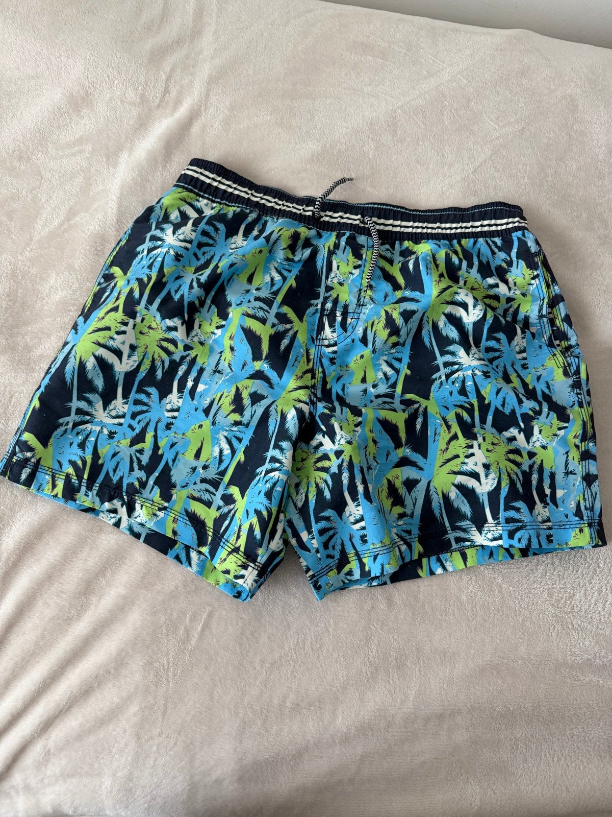 Twinlife Zwemshort met palmboomprint - Maat S, Kleding | Heren, Ophalen of Verzenden, Maat 46 (S) of kleiner, Meerkleurig, Zwemshort