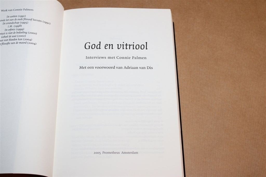 God en Vitriool — Palmen, Interviews door Adriaan van Dis, Ophalen of Verzenden, Zo goed als nieuw