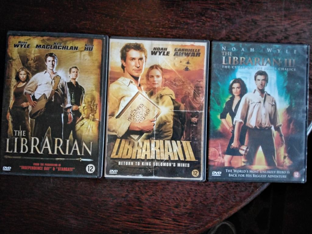The librarian 1 2 3, 3 dvds, origineel, Vanaf 12 jaar, Ophalen of Verzenden, Zo goed als nieuw, Boxset