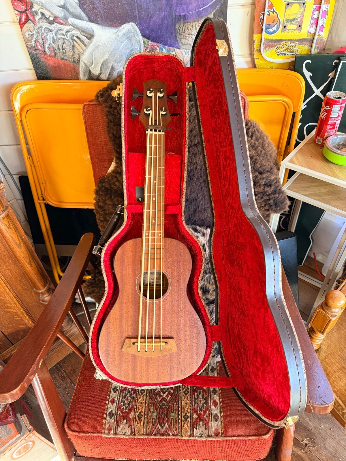 J&D Ubass met koffer - Zo goed als nieuw, Ophalen, Zo goed als nieuw