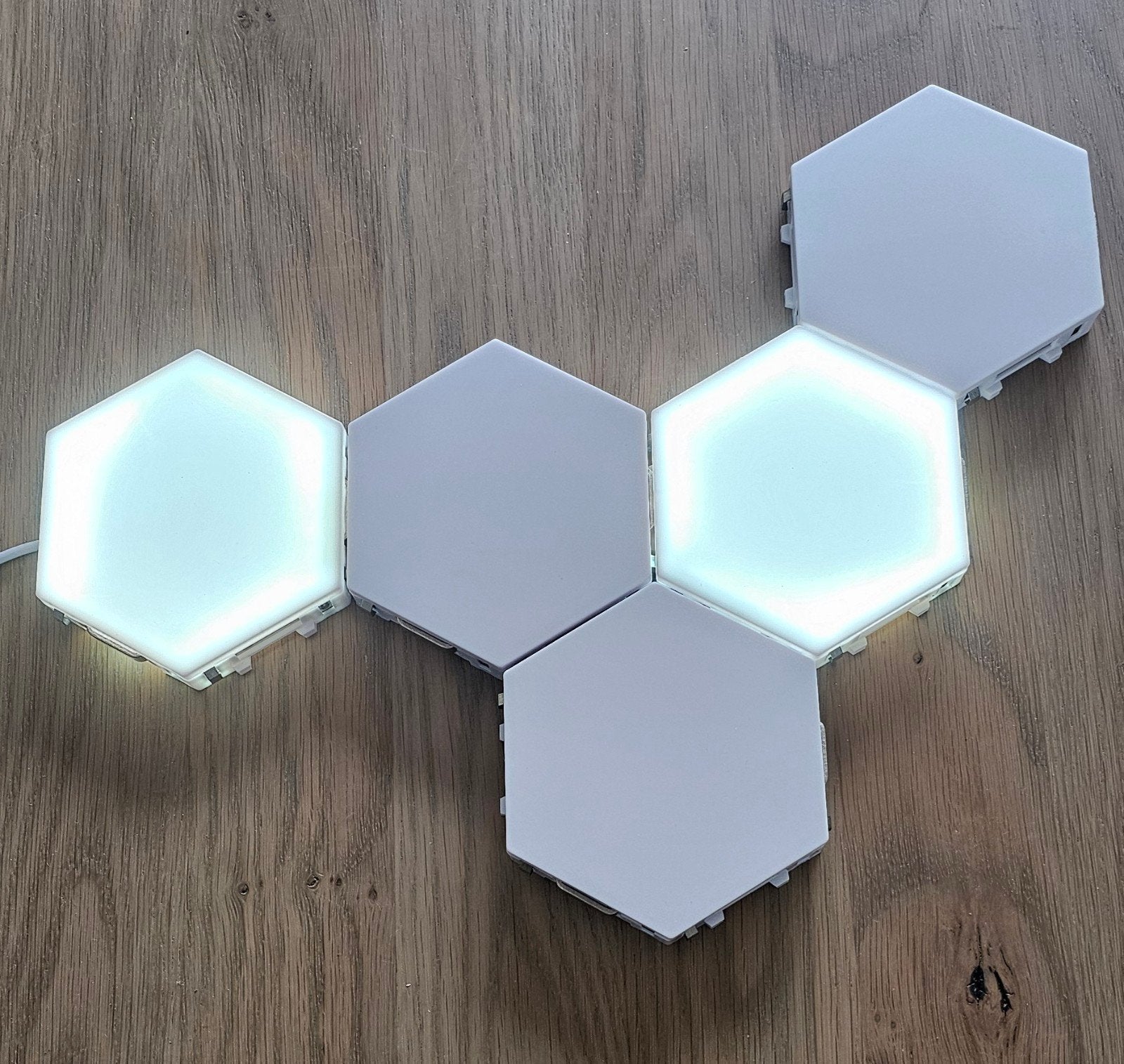 Modulaire Hexagon LED Wandlampen - Smart Touch Licht, Huis en Inrichting, Wit, Overige merken, Kunststof, Kleur aanpasbaar