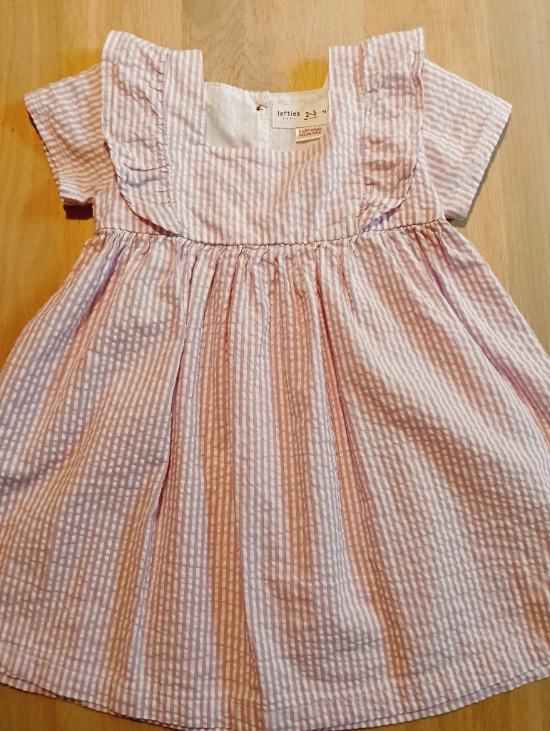 Jurkje wit met roze steepjes – 98 cm, Ophalen of Verzenden, Nieuw, Meisje, Jurk of Rok