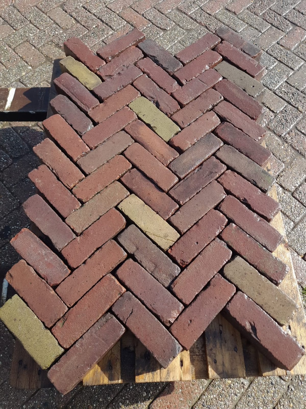 Te Koop gebakken Dikformaat, Tuin en Terras, Ophalen of Verzenden, Zo goed als nieuw, Keramiek, Klinkers