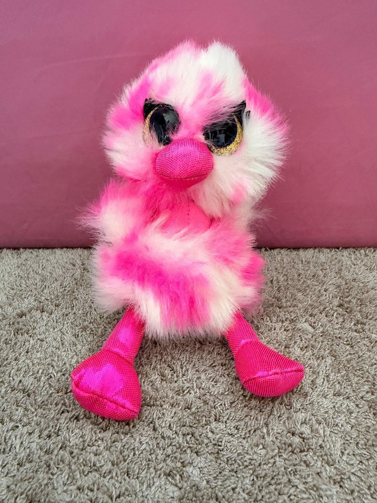 ZURU Flapper vogel knuffel roze/wit, Overige merken, Overige karakters, Overige typen, Ophalen of Verzenden