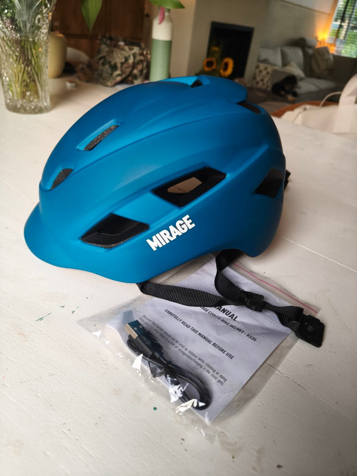 Fietshelm, Fietsen en Brommers, Fietsaccessoires | Fietshelmen, Ophalen, Nieuw, L, Mirage