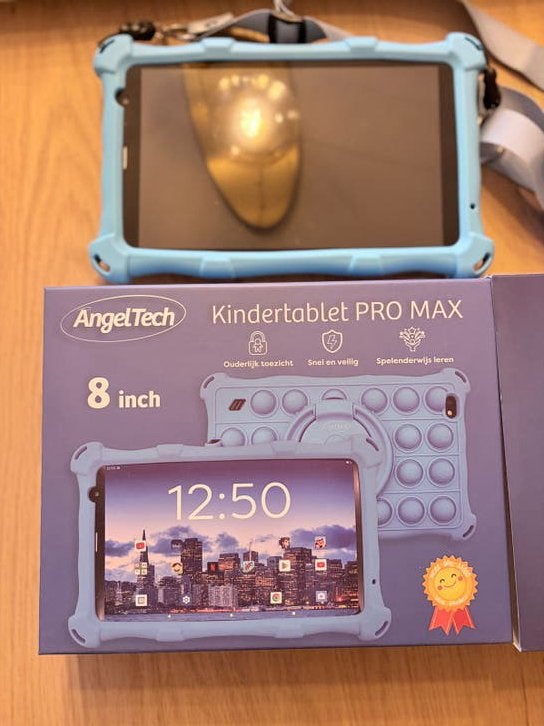 AngelTech PRO MAX Kindertablet - 8 inch, 64GB, Computers en Software, 8 inch, Ophalen of Verzenden, Zo goed als nieuw, 64 GB