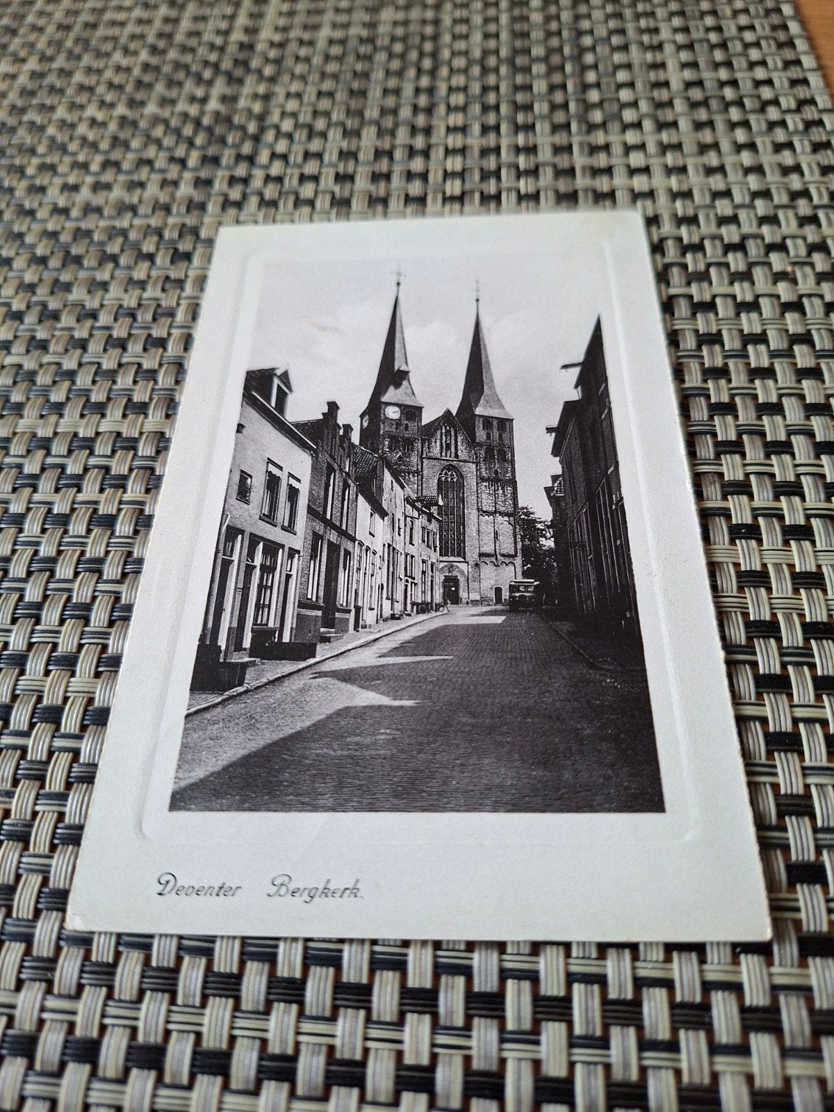 Deventer Bergkerk - Gelopen 1947, Verzamelen, Ansichtkaarten | Nederland, Gelopen, Overijssel, 1940 tot 1960, Ophalen of Verzenden