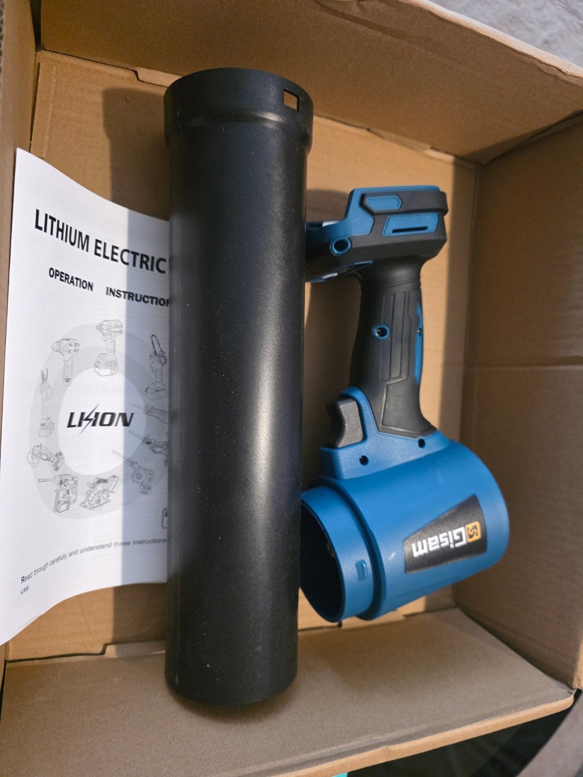 Draadloze luchtblazer/blower (zonder accu), Doe-het-zelf en Verbouw, Gereedschap | Overige machines, Ophalen of Verzenden