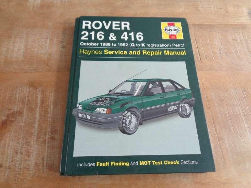 Rover 216 - 416 - Haynes Vraagbaak Werkplaatshandboek, Verzenden, Gelezen, Overige merken