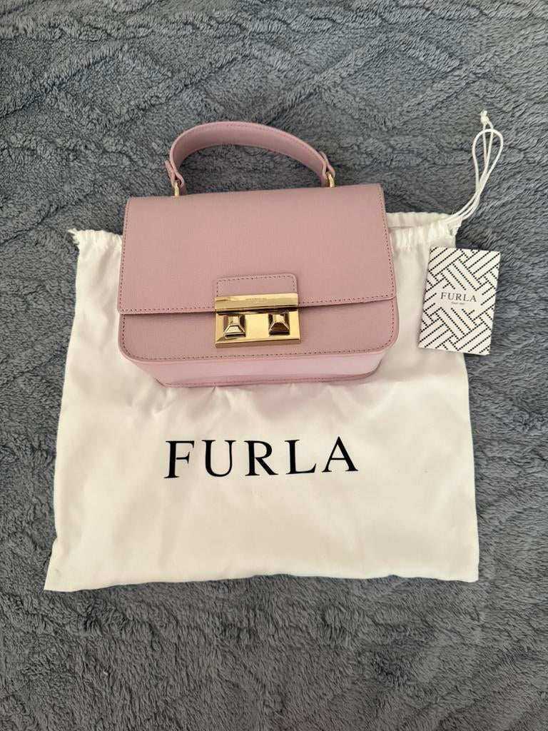 Furla Bella Top Handle Mini roze tas, Sieraden, Tassen en Uiterlijk, Tassen | Damestassen, Ophalen of Verzenden, Nieuw, Roze, Handtas
