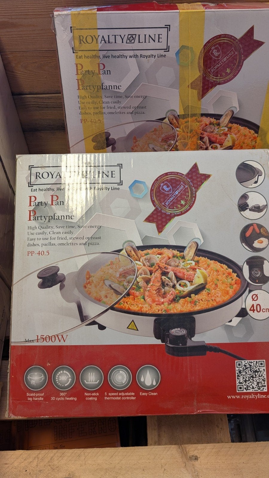 2 stuksRoyalty Line Party Pan - Hapjes Pan 40cm, Ophalen of Verzenden