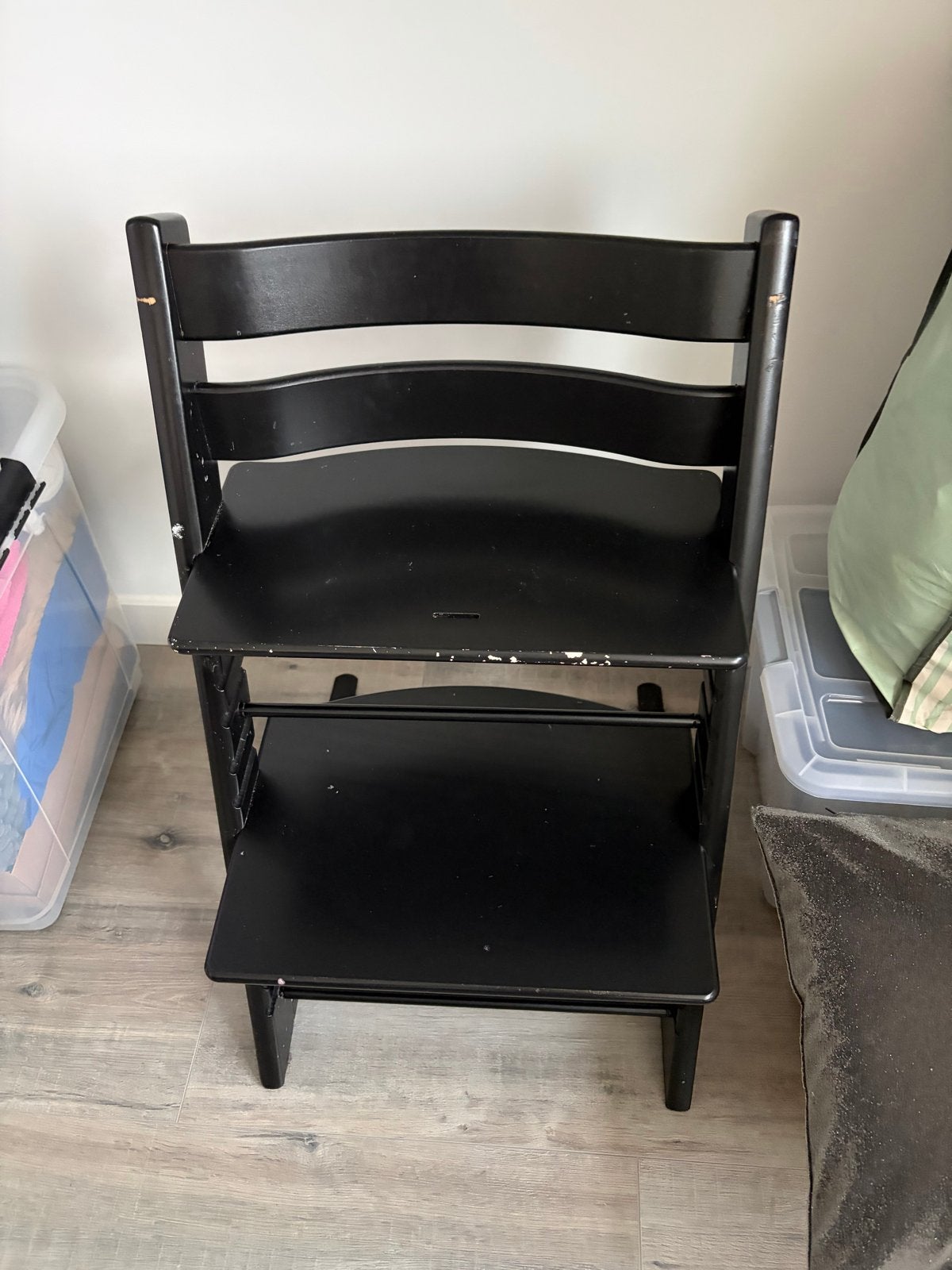 Trip Trap Stokke kinderstoel met anti-kiep opzetstukjes, Ophalen, Gebruikt, Meegroeistoel