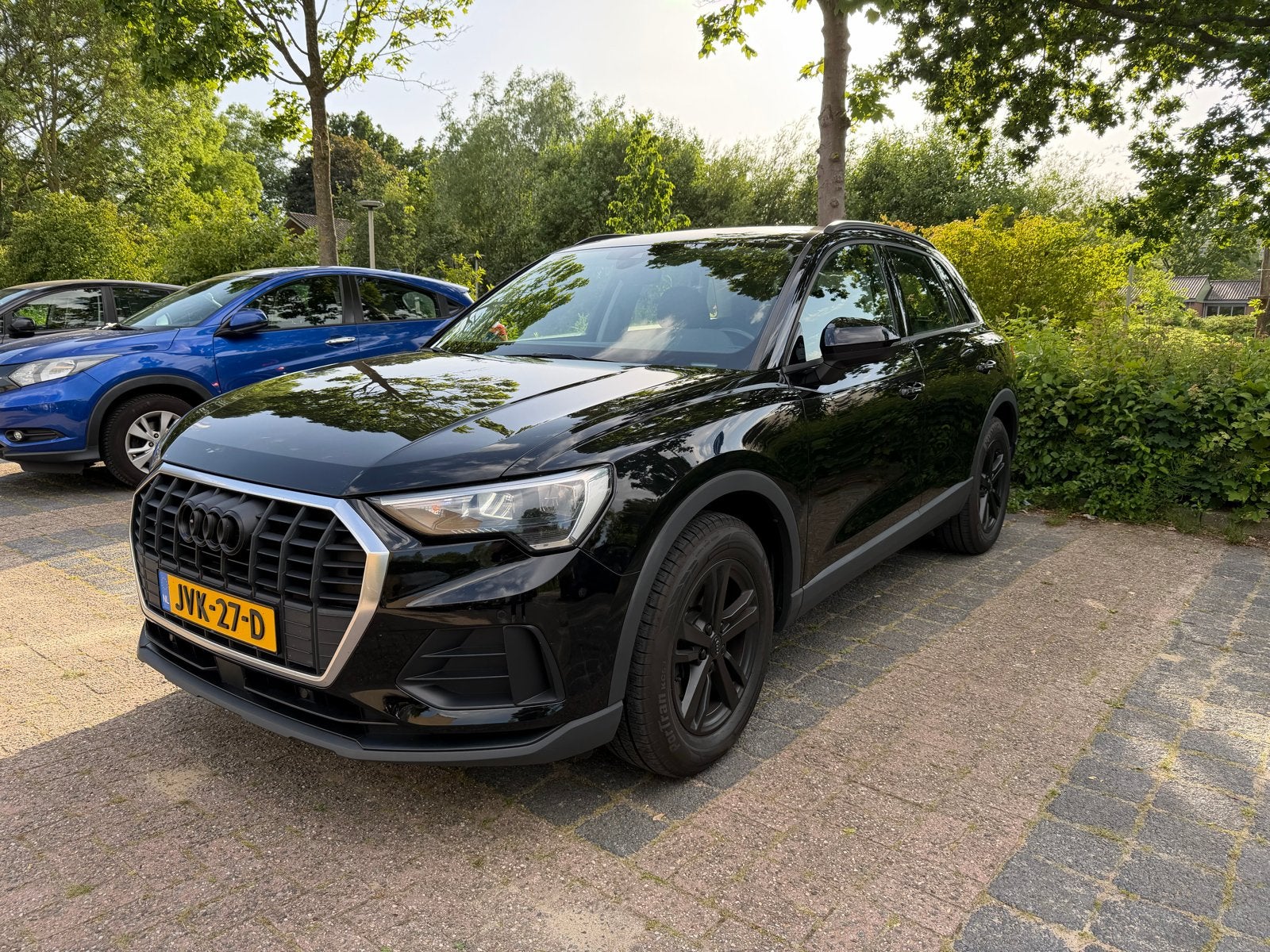Audi Q3 35 Tfsi 150pk S Tronic 2019 Zwart, Auto's, Zwart, 4 cilinders, Zwart, Bedrijf