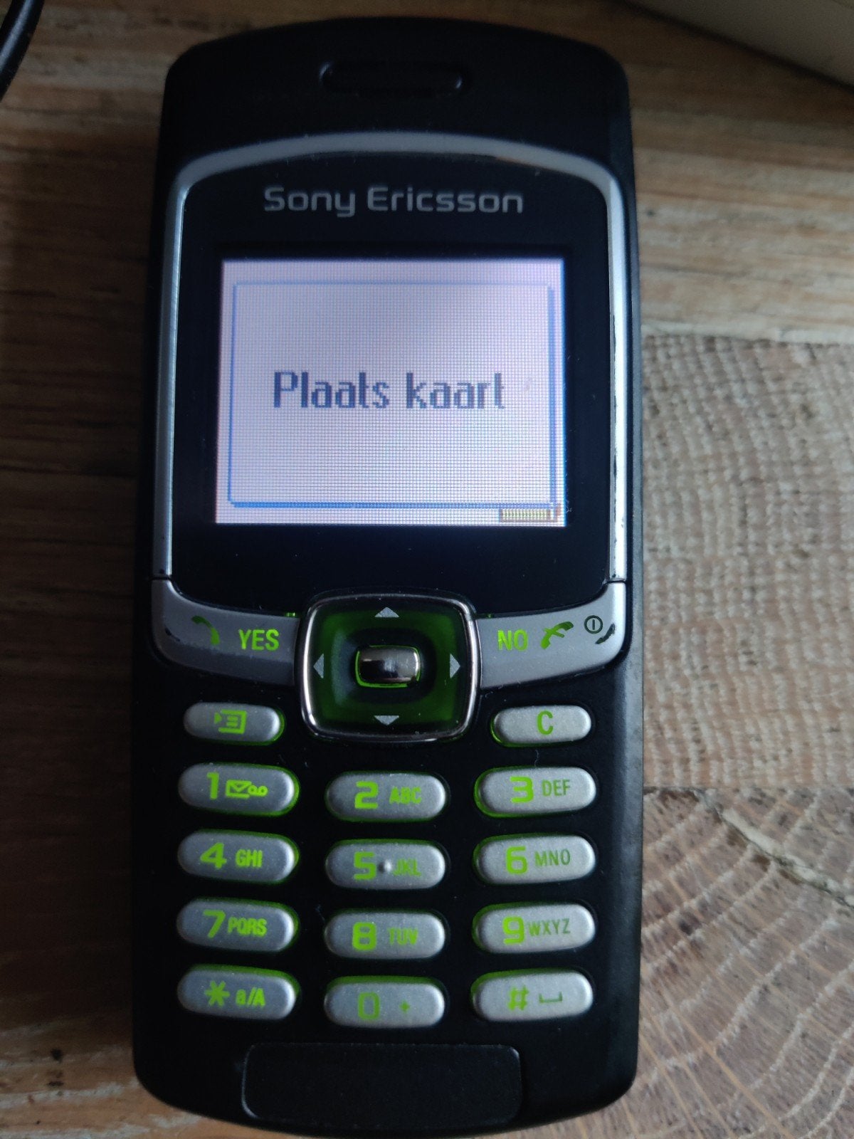 Sony Ericsson T 290i mobiele telefoon, Ophalen, Zwart
