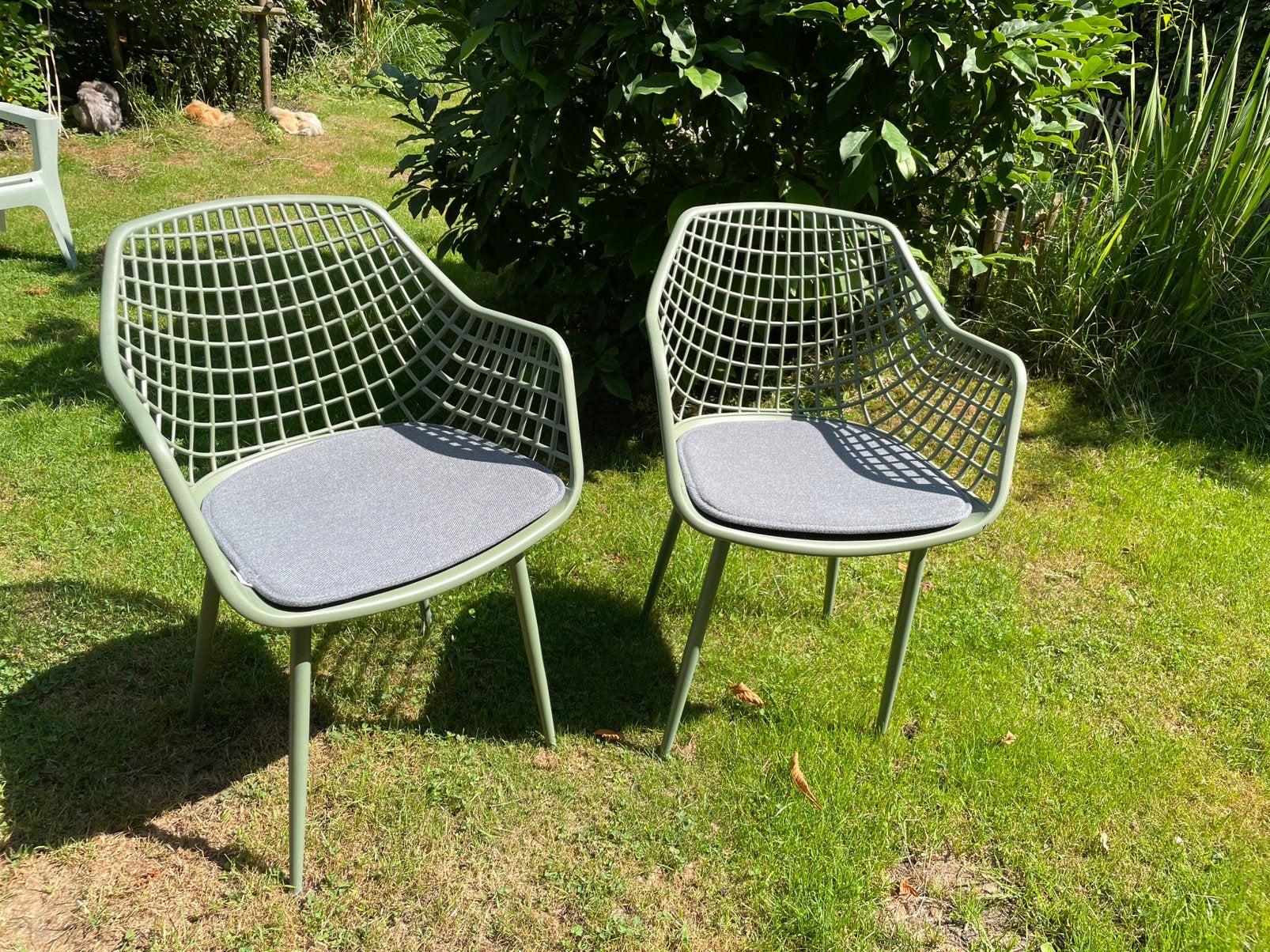 2 eetkamerstoelen, evt voor buiten, Huis en Inrichting, Stoelen, Ophalen, Zo goed als nieuw, Overige kleuren, Vier