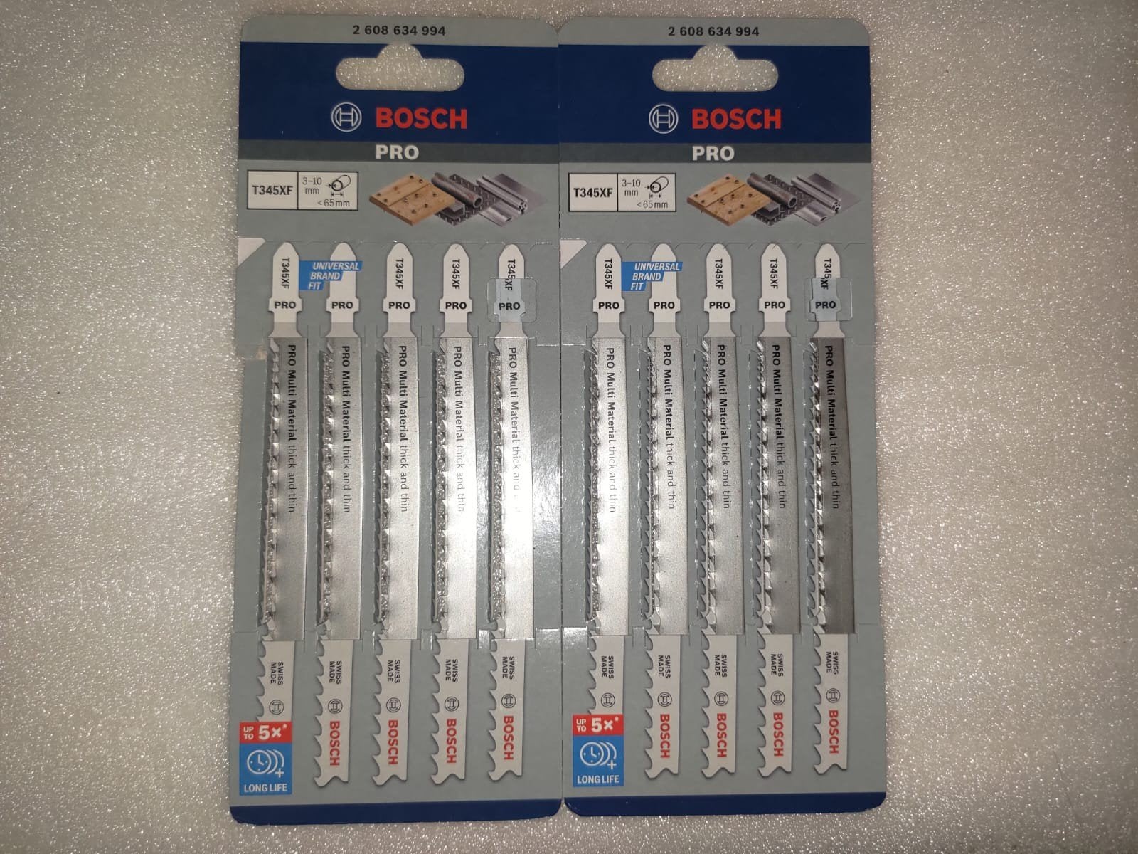 Bosch PRO T345XF  - 2x 5 stuks, Ophalen of Verzenden, Nieuw, Decoupeerzaag, Bosch