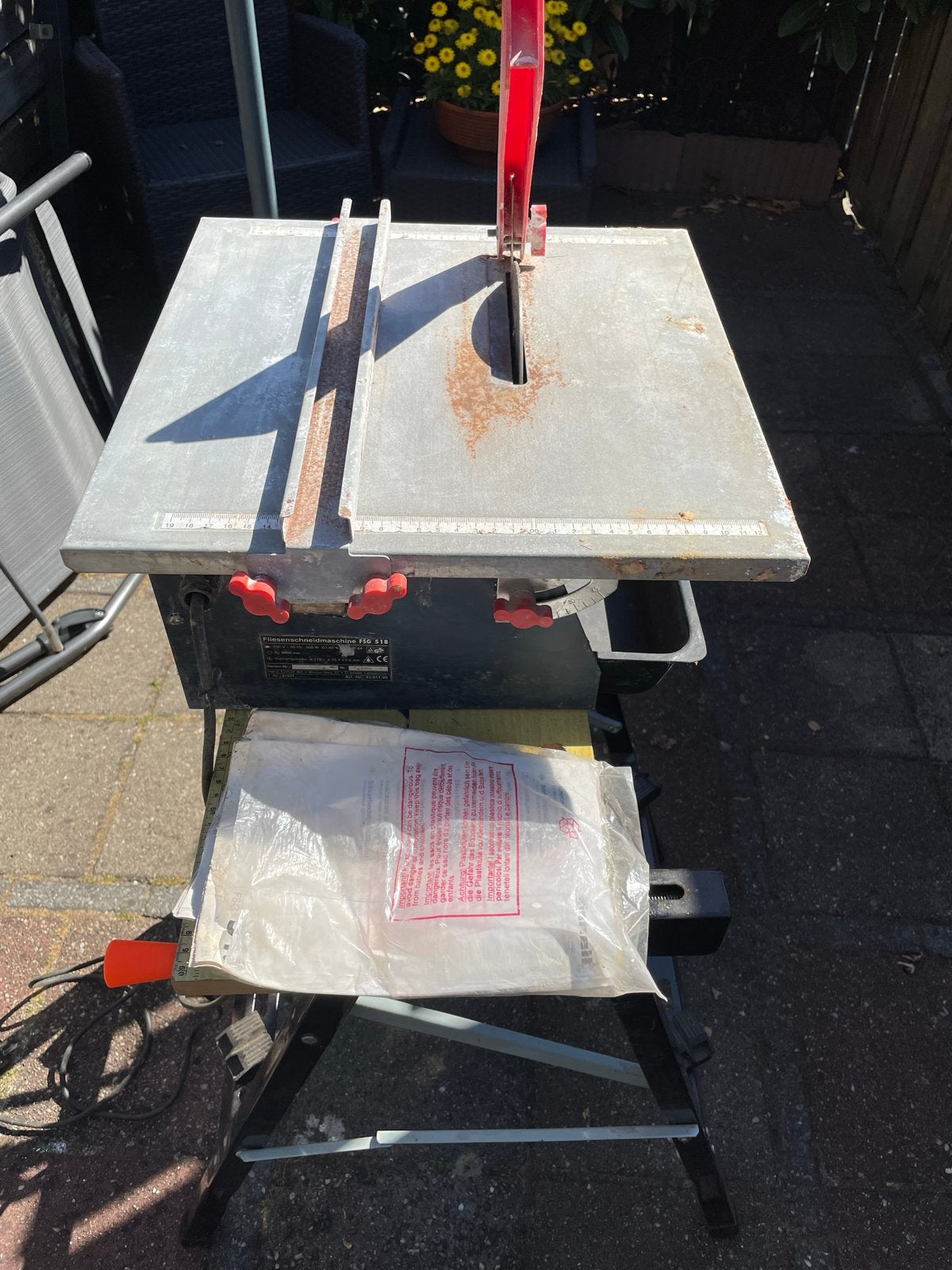 Einhell Tegelzaag FSG 518 - Voor nauwkeurig tegelzagen, Ophalen, Gebruikt, Overige typen, 600 tot 1200 watt