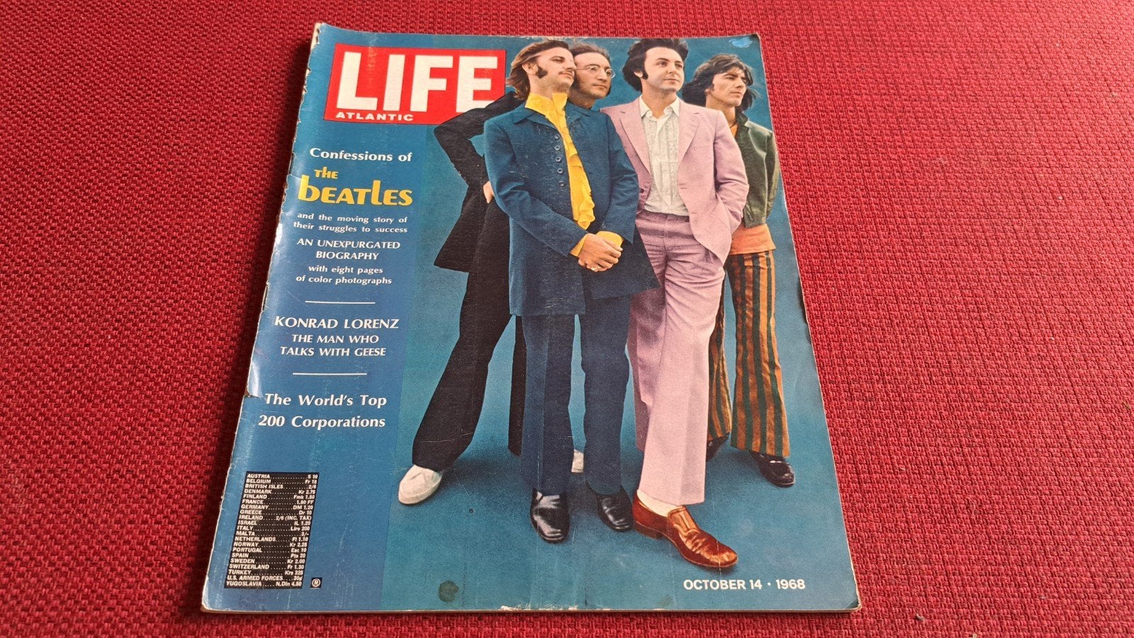 Life USA magazine October 1968 Beatles, Ophalen of Verzenden, Zo goed als nieuw, Muziek, Film of Tv
