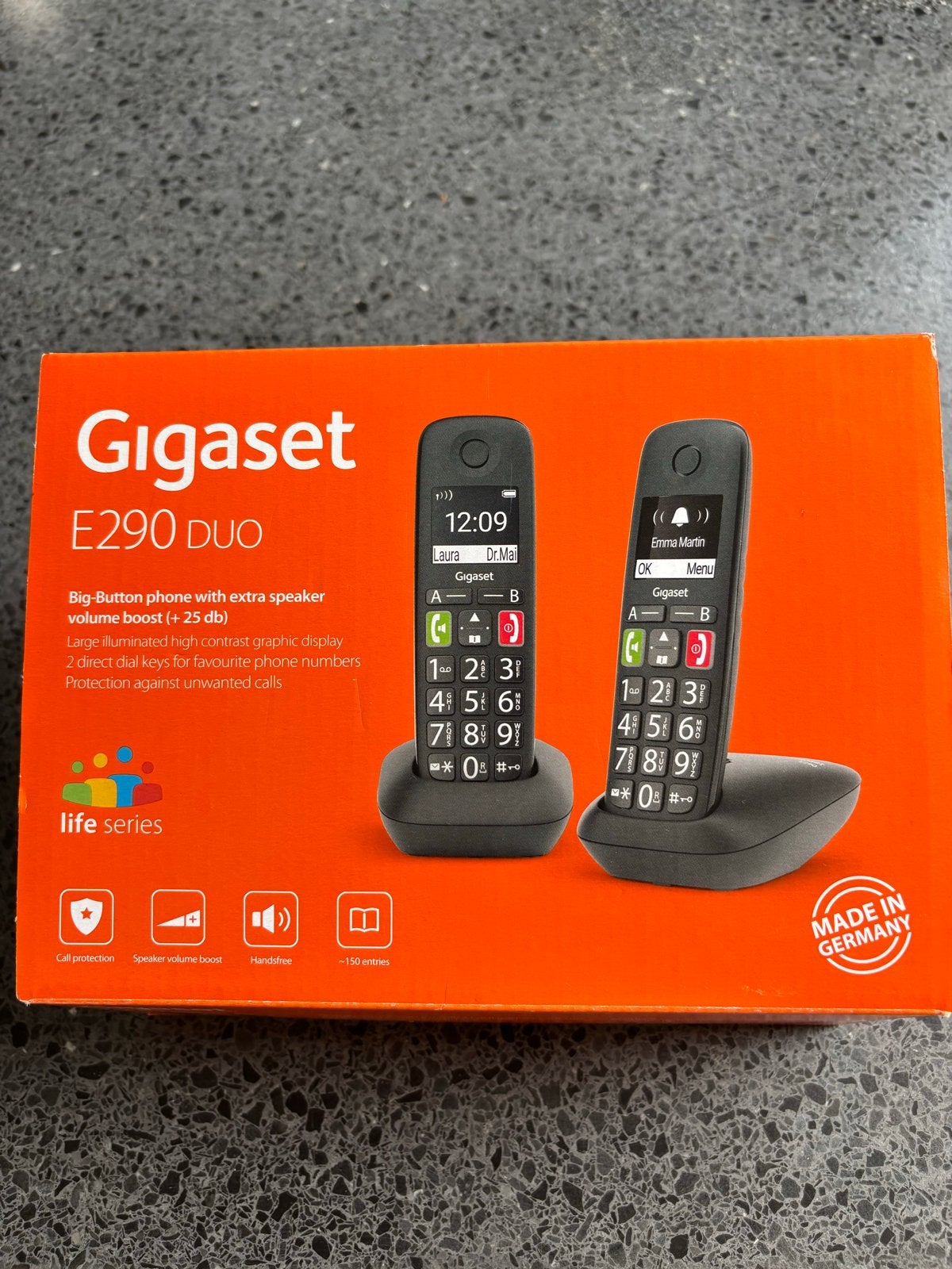 Gigaset E290 Duo Seniorentelefoon - Zo goed als nieuw, Ophalen, Zo goed als nieuw, 2 handsets