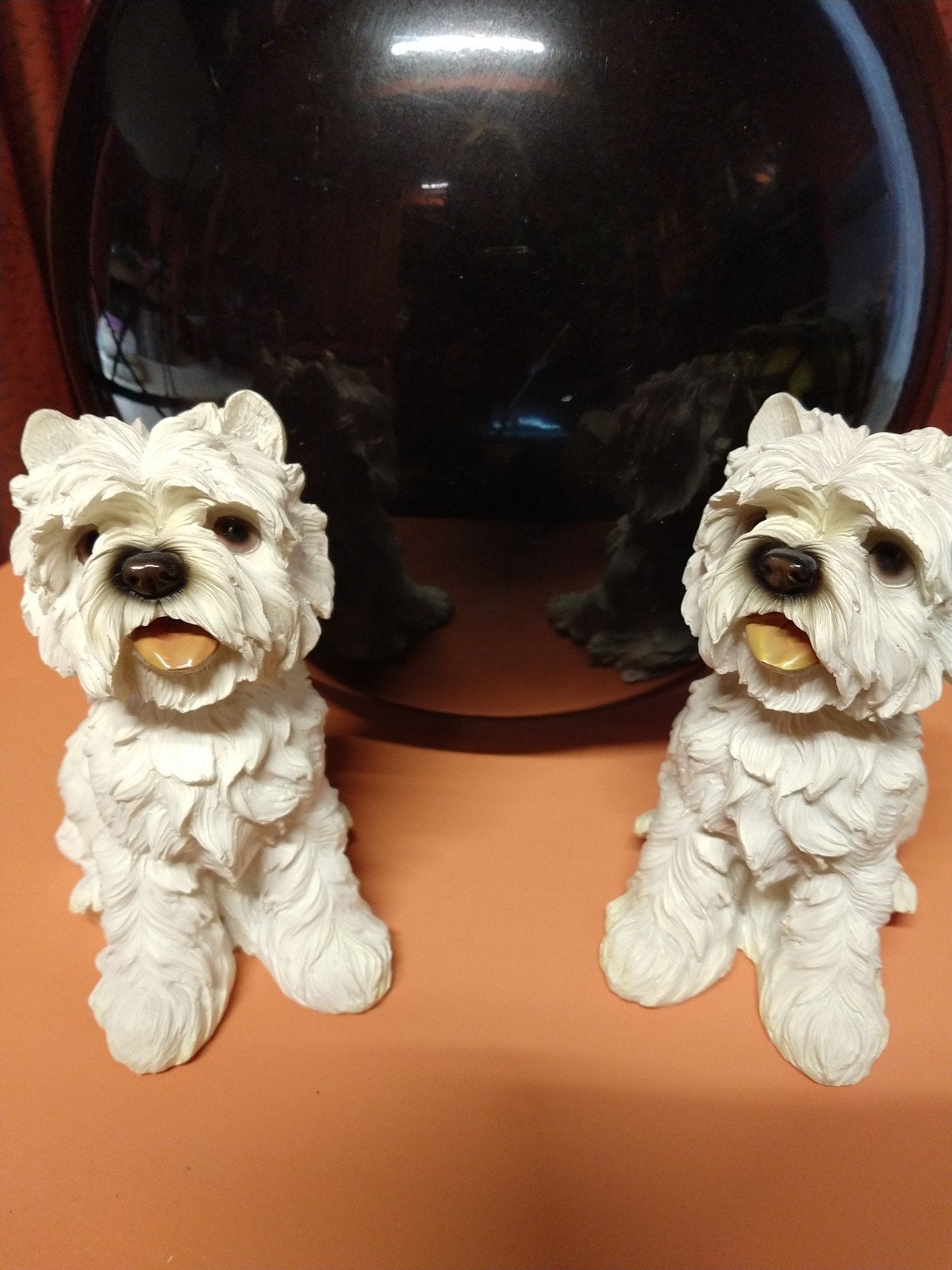 set van twee witte terriër Caesar honden, Ophalen of Verzenden, Zo goed als nieuw, Dier