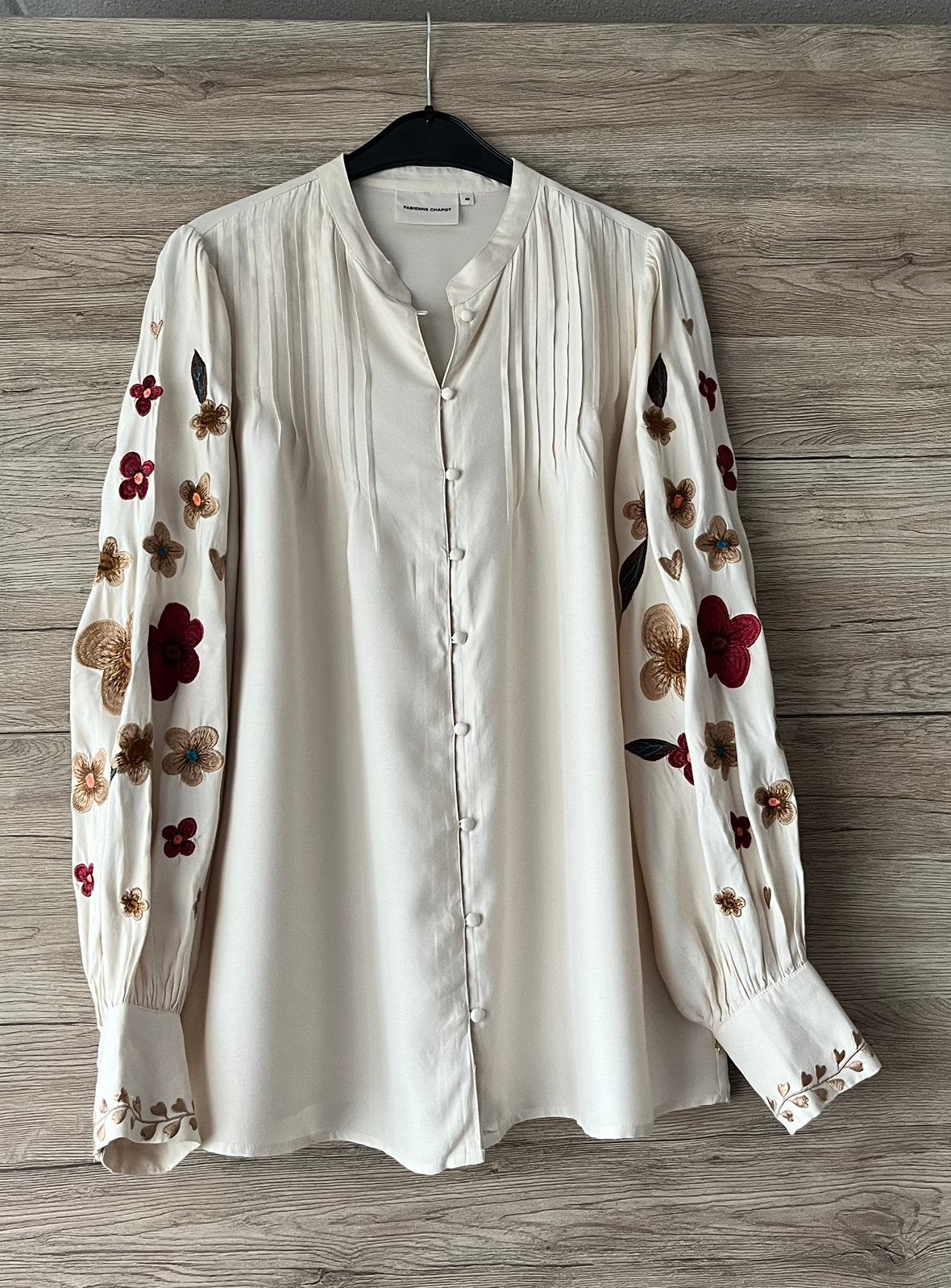 Fabienne Chapot 40 blouse ecru crème Heidi mouwen bloemen, Kleding | Dames, Ophalen of Verzenden, Zo goed als nieuw, Maat 38/40 (M)