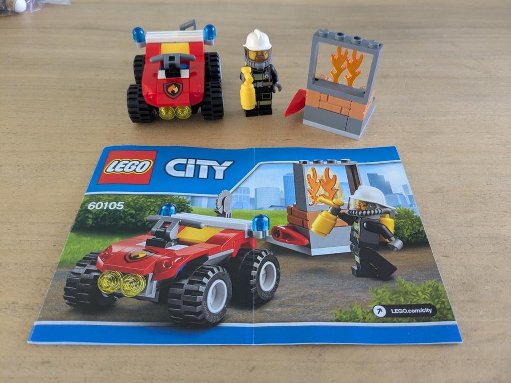 LEGO City 60105 Brandweer ATV, Compleet, City, Lego, Ophalen of Verzenden